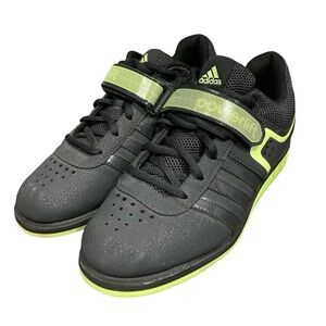Adidas Powerlift 2.0 Black & Green Weightlifting Black Shoes Men’s 7 Women’s 8.5